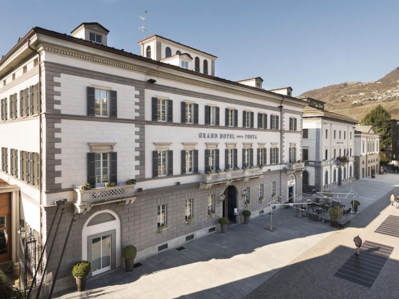 Esterno dell'hotel di Sondrio